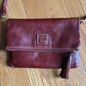 COPY - Dooney & Bourke Brown Crossbody Bag with Leather Tassel